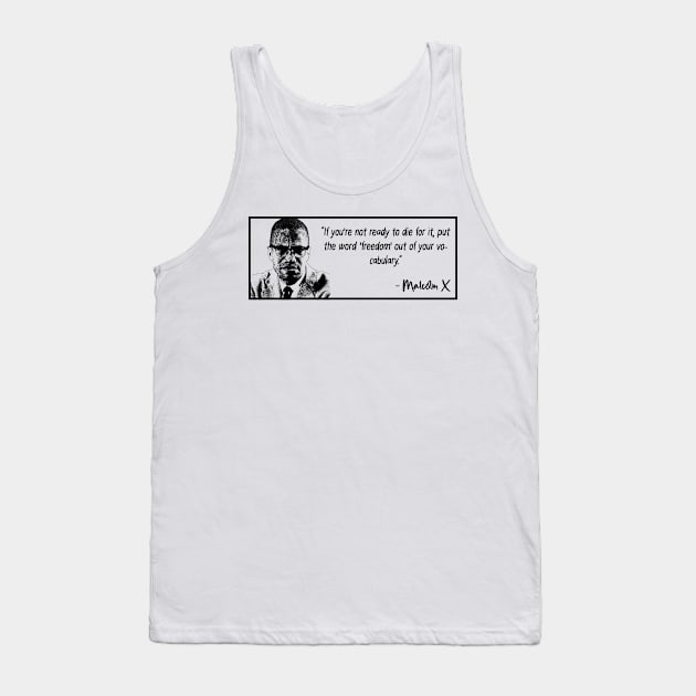 Malcolm X Tank Top by Yethis